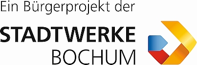 Logo der Stadwerke Bochum, Text Ein Bürgerprojekt der Stadtwerke Bochum